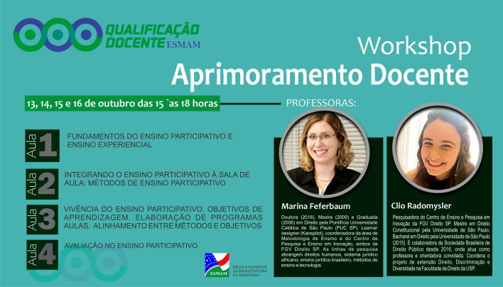 Aprimoramento de Docentes teve curso promovido pela ESMAM