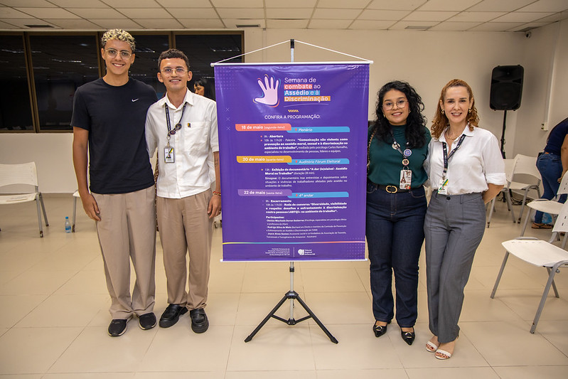 Registro da participação da Comissão na Semana de Combate ao Assédio e à Discriminação do TRE-AM
