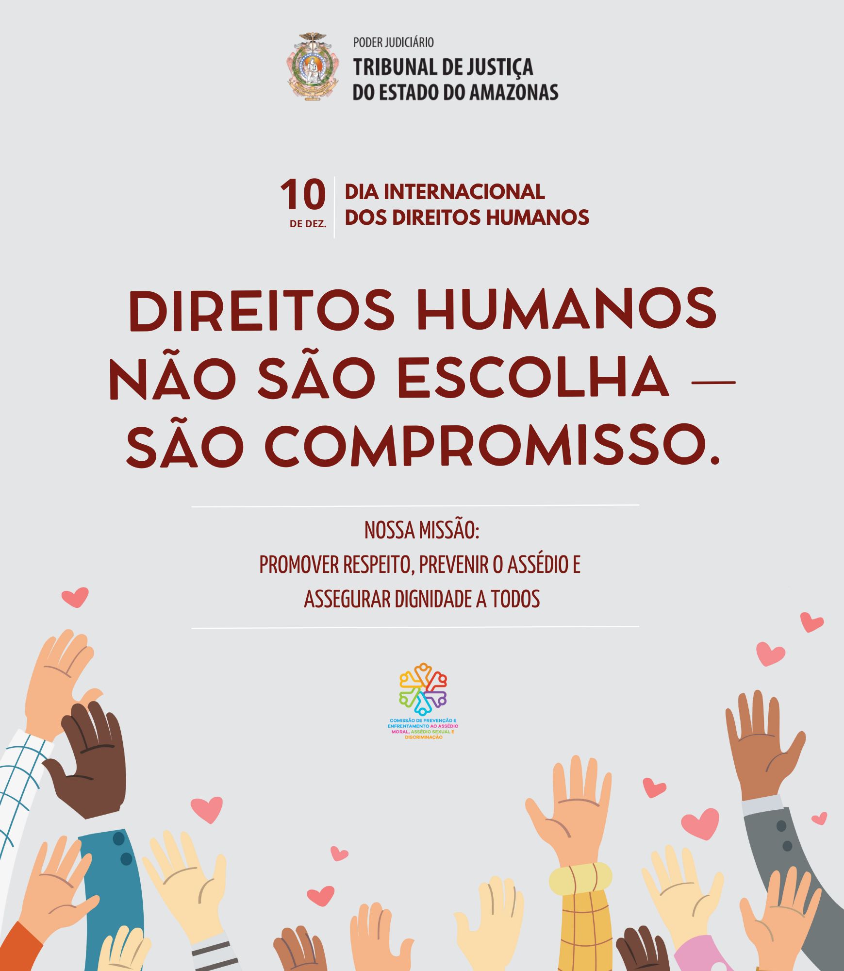 Arte alusiva ao Dia Internacional dos Direitos Humanos