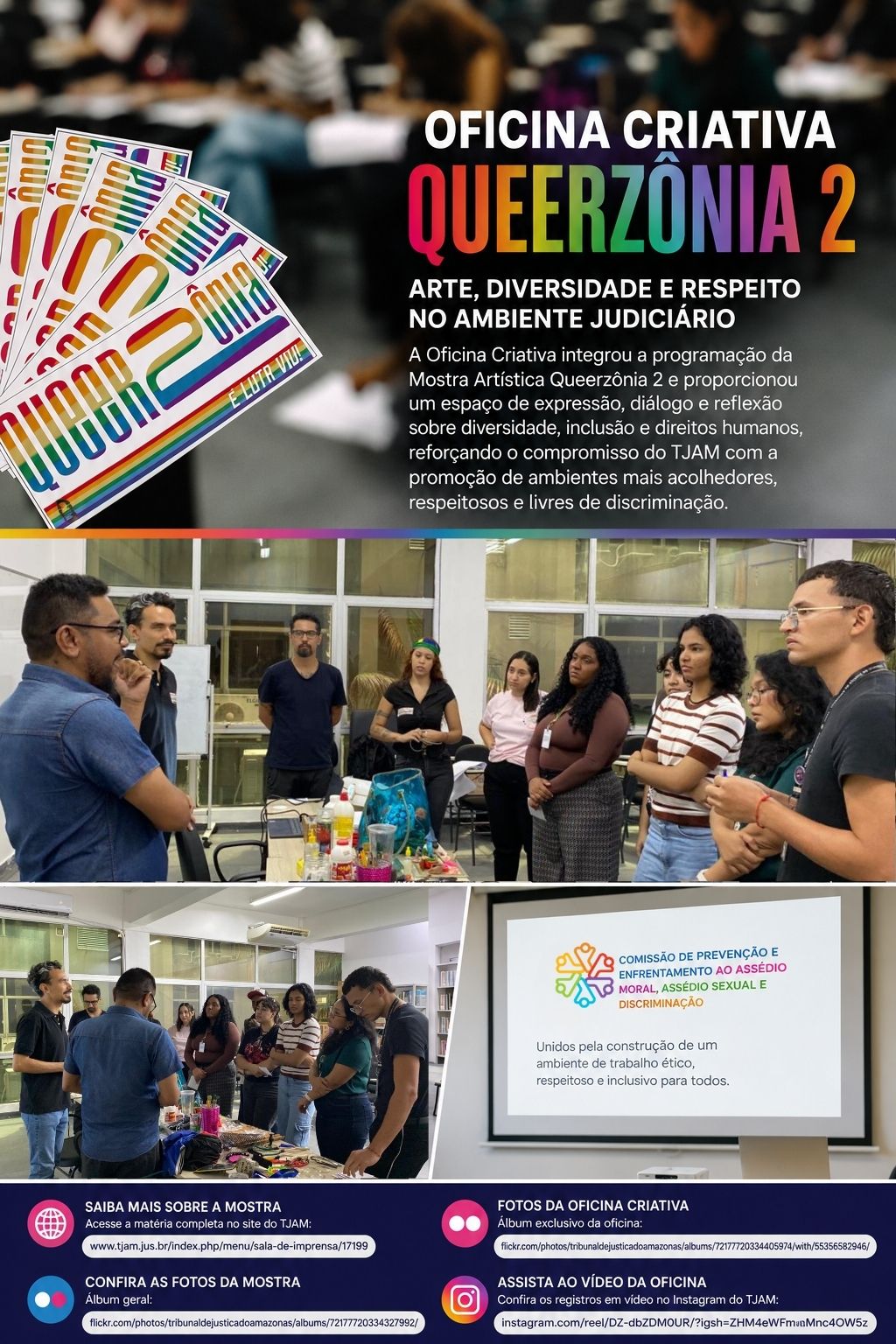 Arte da Oficina Criativa da Mostra Queerzônia 2