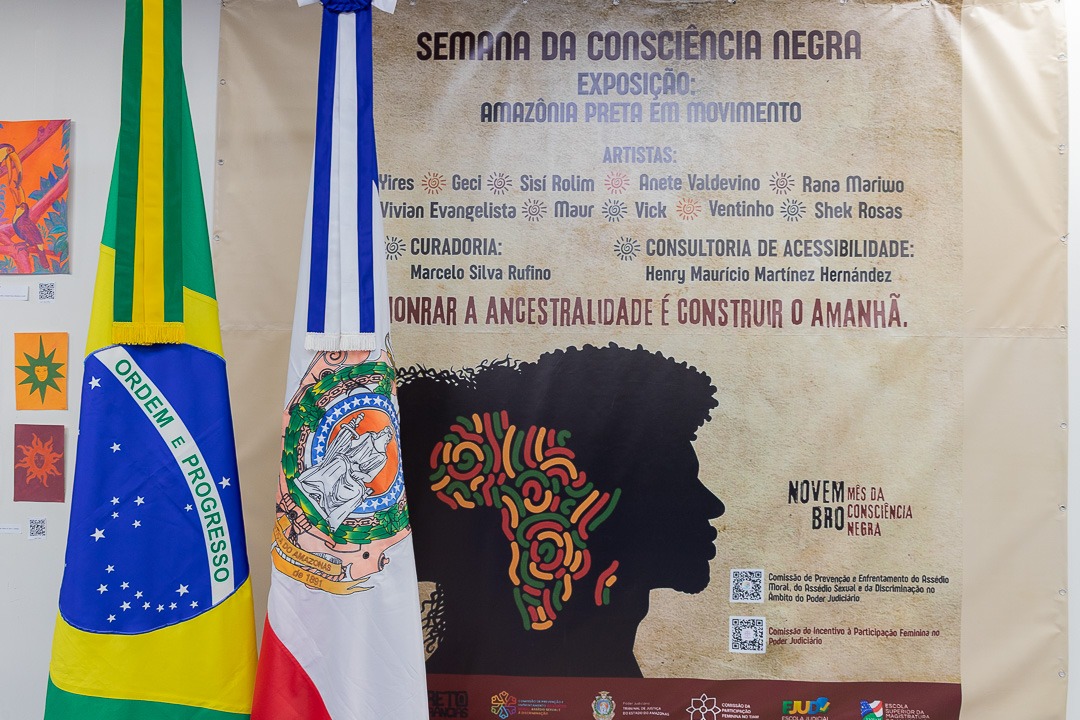 Arte de divulgação da Semana da Consciência Negra no TJAM