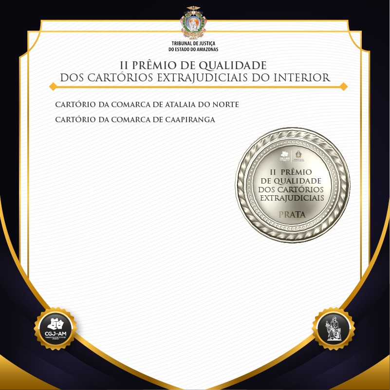 II Prêmio de Qualidade Cartórios 2022 capital e interior ouro prata e bronze 3