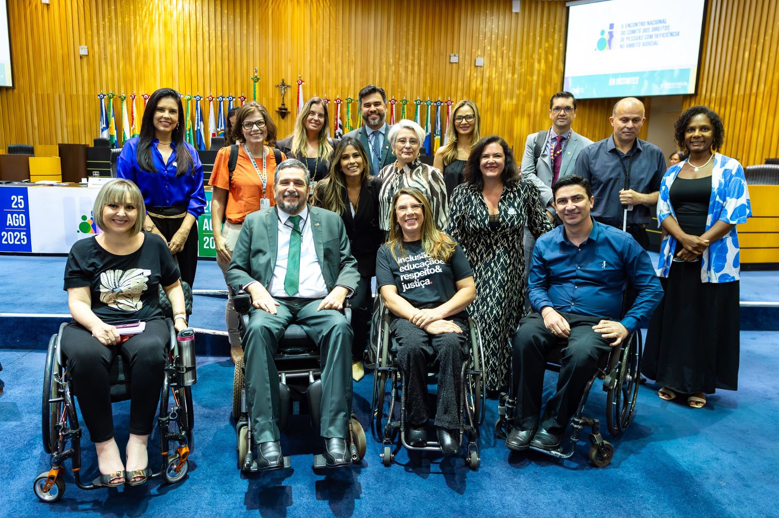 Servidores do Judiciário durante o II Encontro Nacional do Comitê dos Direitos de Pessoas com Deficiência no Âmbito Judicial