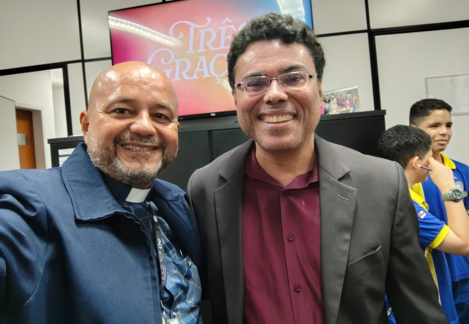 capelão Antônio Rocha e o juiz Everaldo Lira