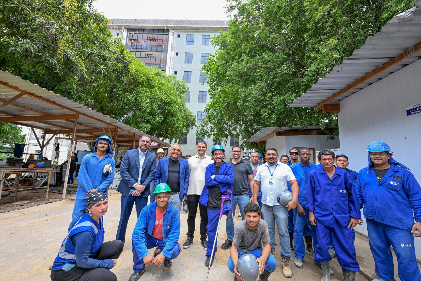 Presidente do TJAM realiza visita técnica às obras do novo prédio do Fórum Mário Verçosa em Aparecida 