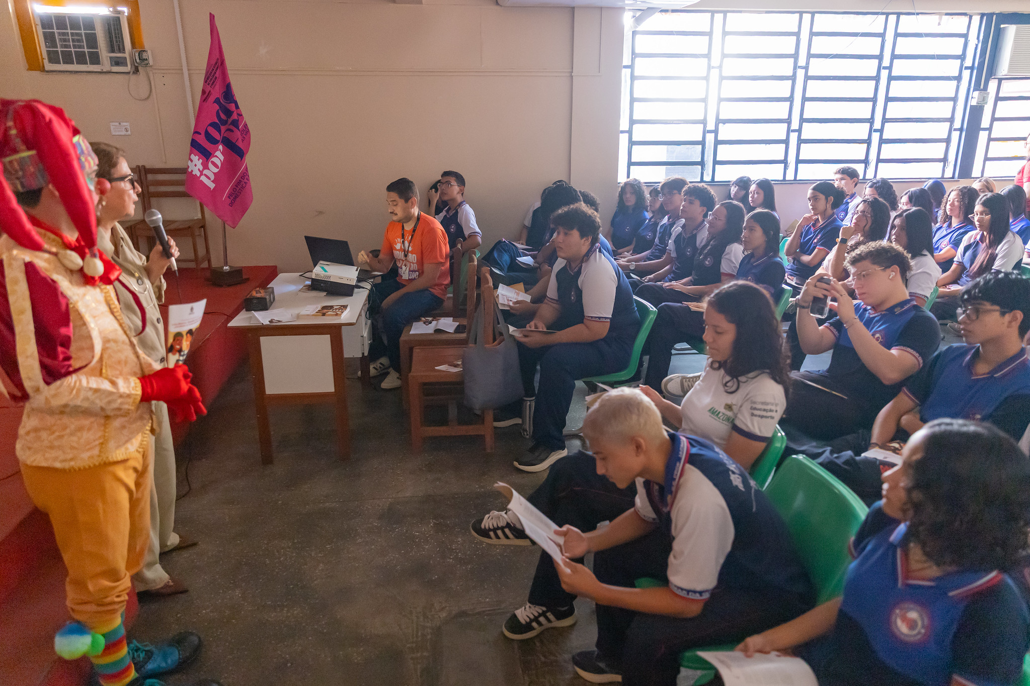 Cevid leva palestra a alunos da Escola Estadual Jacimara Gama