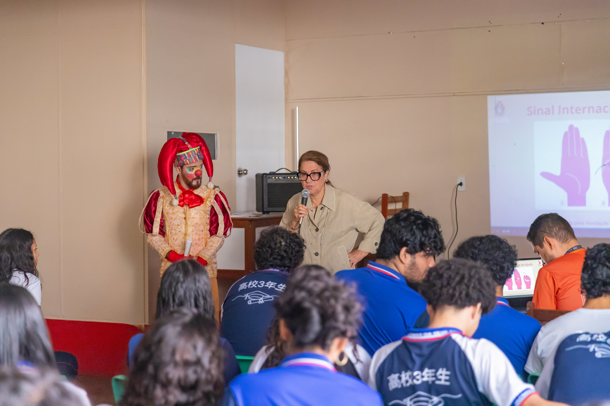 Cevid leva palestra a alunos da Escola Estadual Jacimara Gama