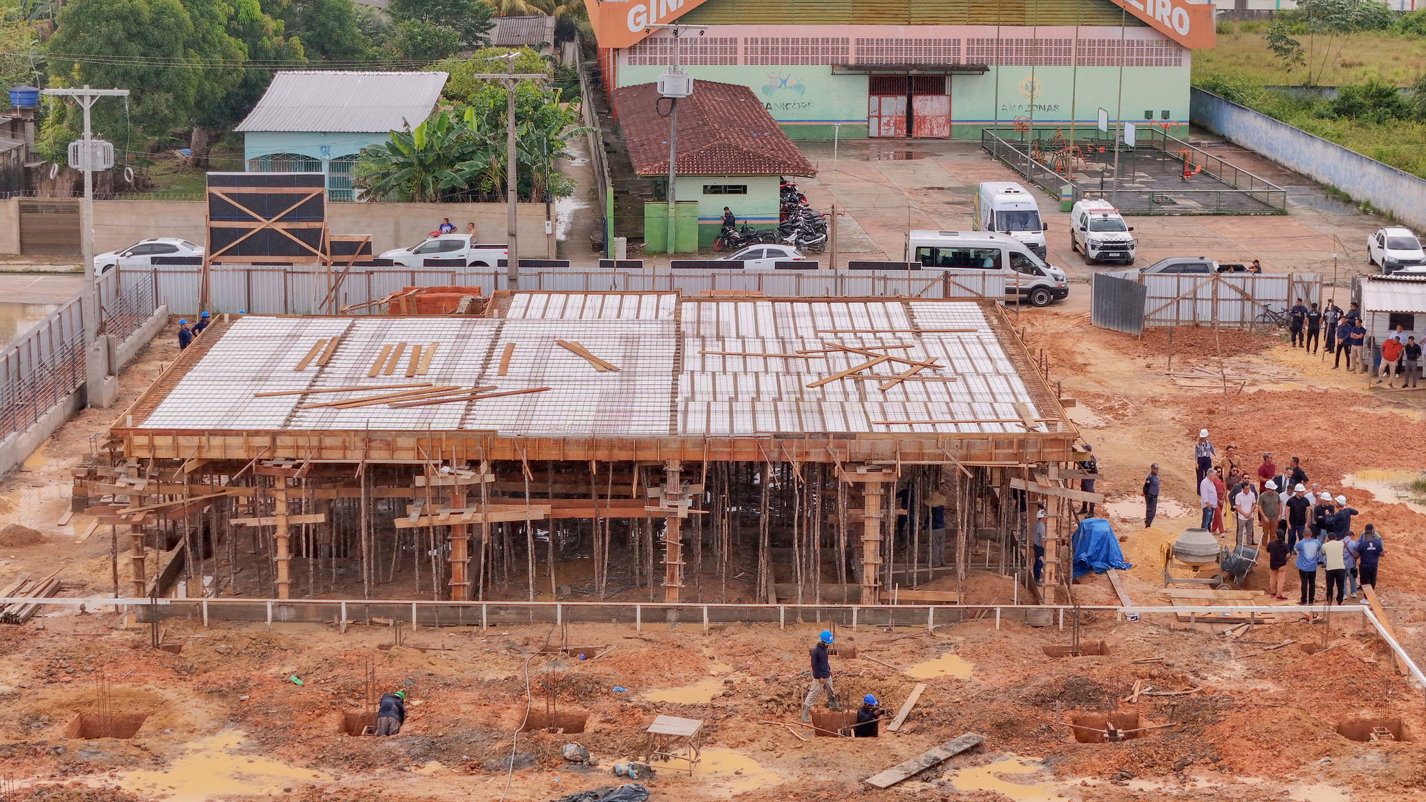 Obras de construção do novo fórum em Manicoré