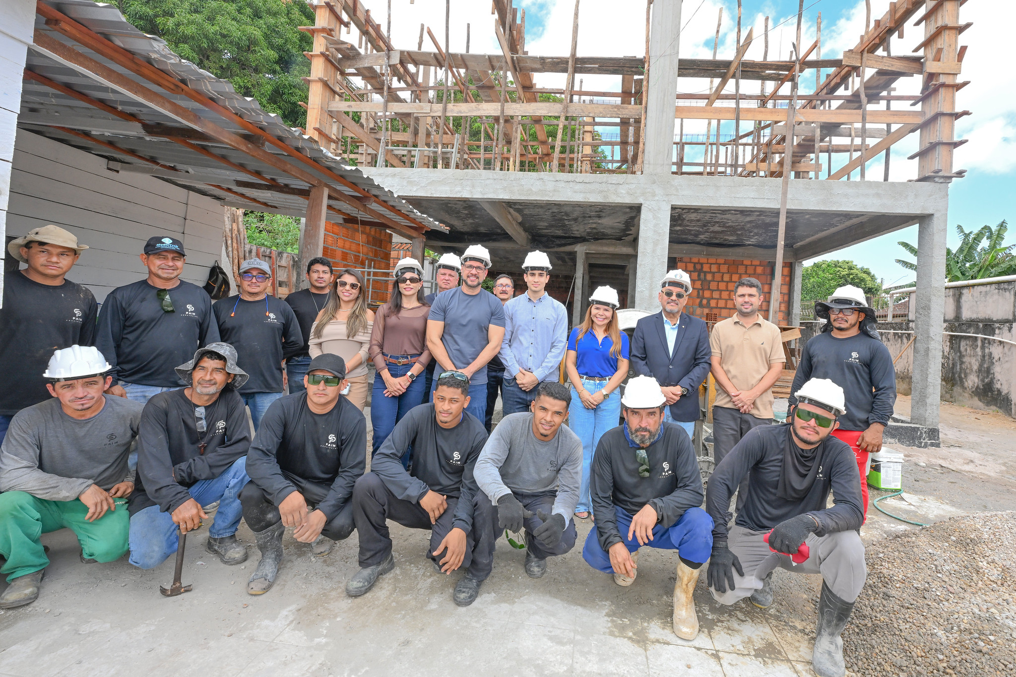 Visita às obras do novo fórum de Nhamundá