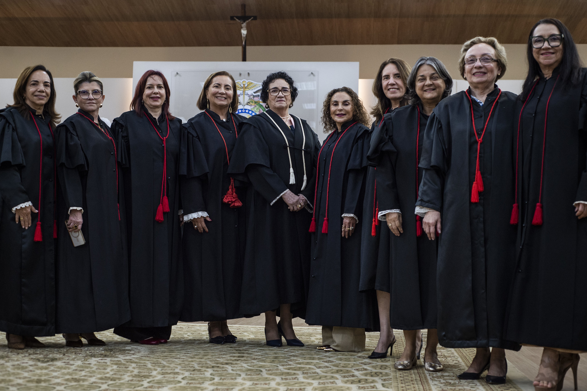 As dez desembargadoras que integram a Corte do TJAM