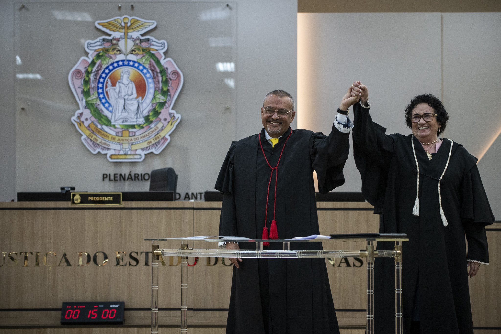 Des. Jomar e Ana Diógenes, eleita desembargadora do TJAM