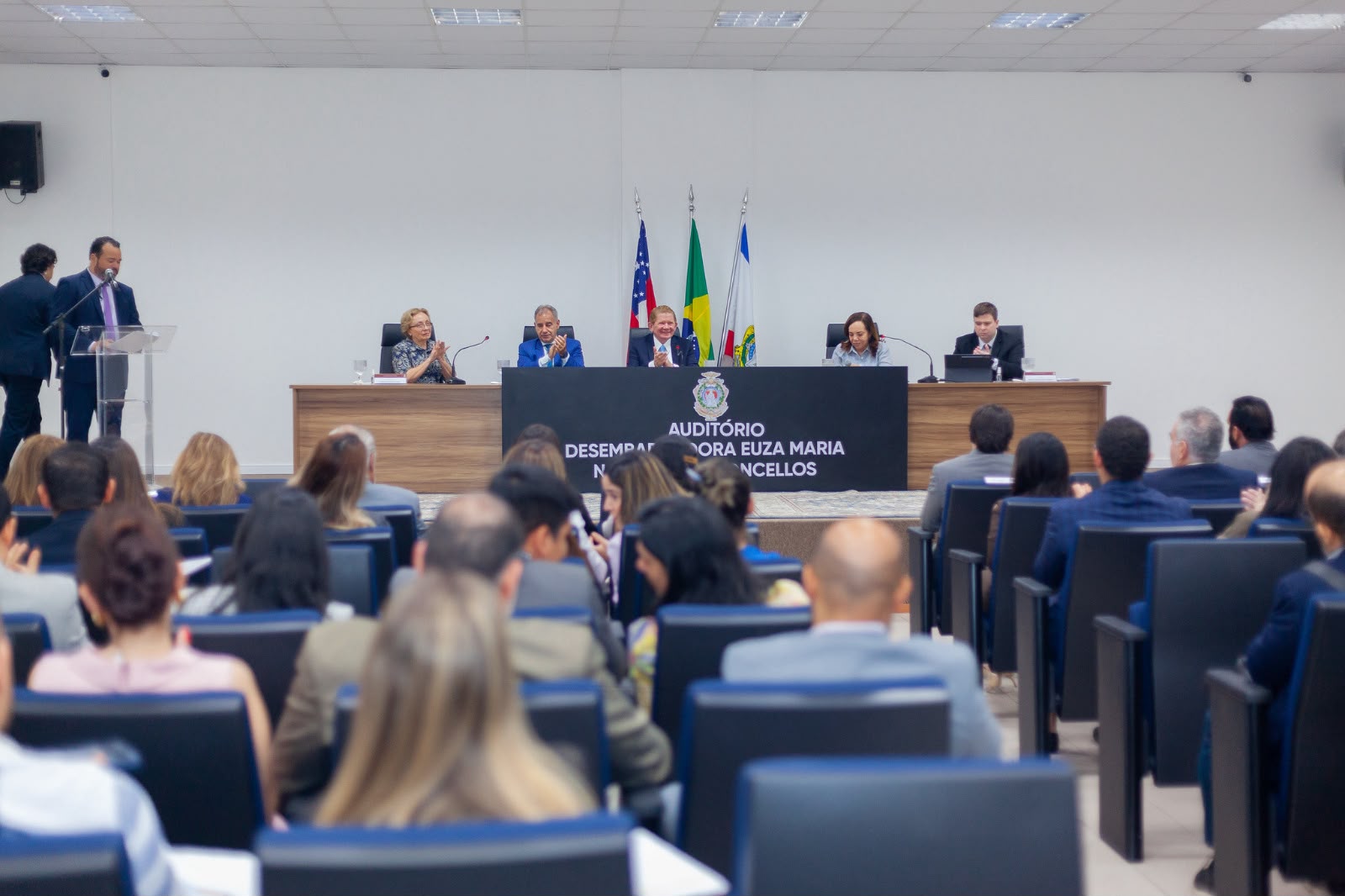 Fotos mostram os desembargadores durante a abertura dos trabalhos de correição nas unidades judiciárias.