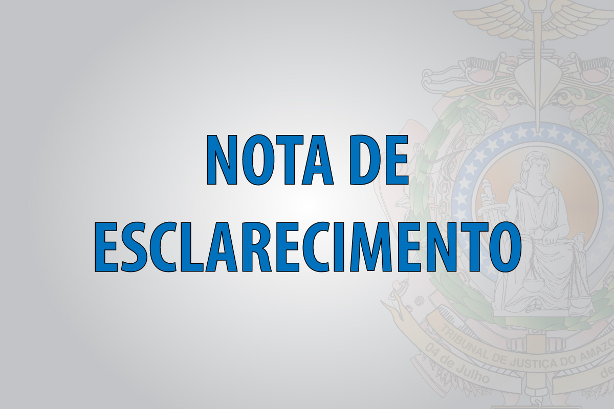 NOTA DE ESCLARECIMENTO
