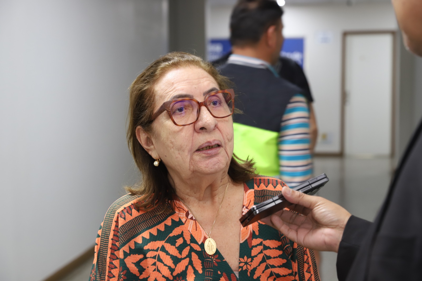 Foto mostra a desembargadora Joana Meirelles