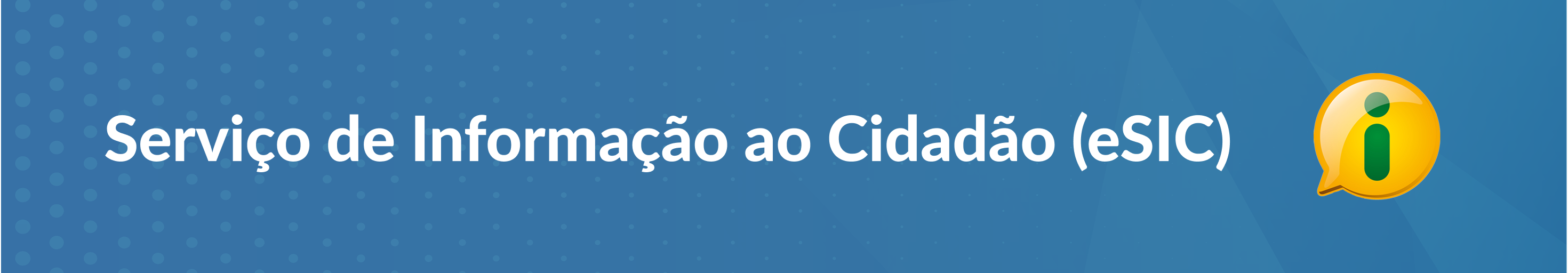 Banner do Serviço de Informação ao Cidadão (eSIC)