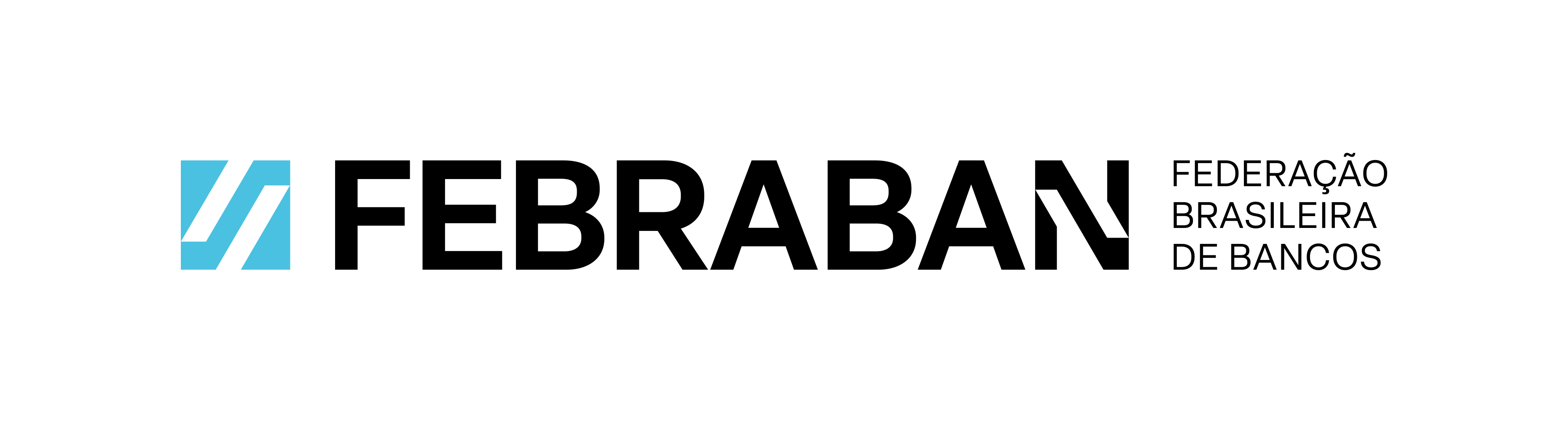 AF Febraban Simbolo Logotipo Descritivo Horizontal Preto RGB
