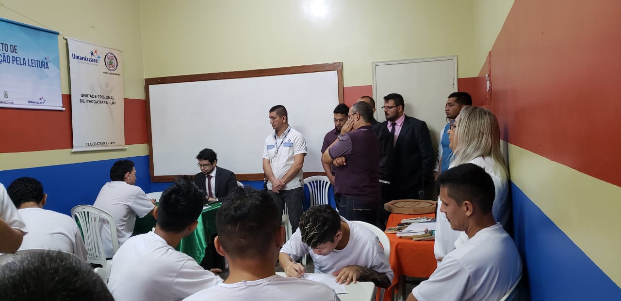 Atividade do Projeto de Remição de Pena por meio da leitura em Itacoatiara