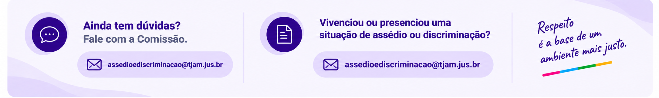 Banner de Contato e Respeito Institucional
