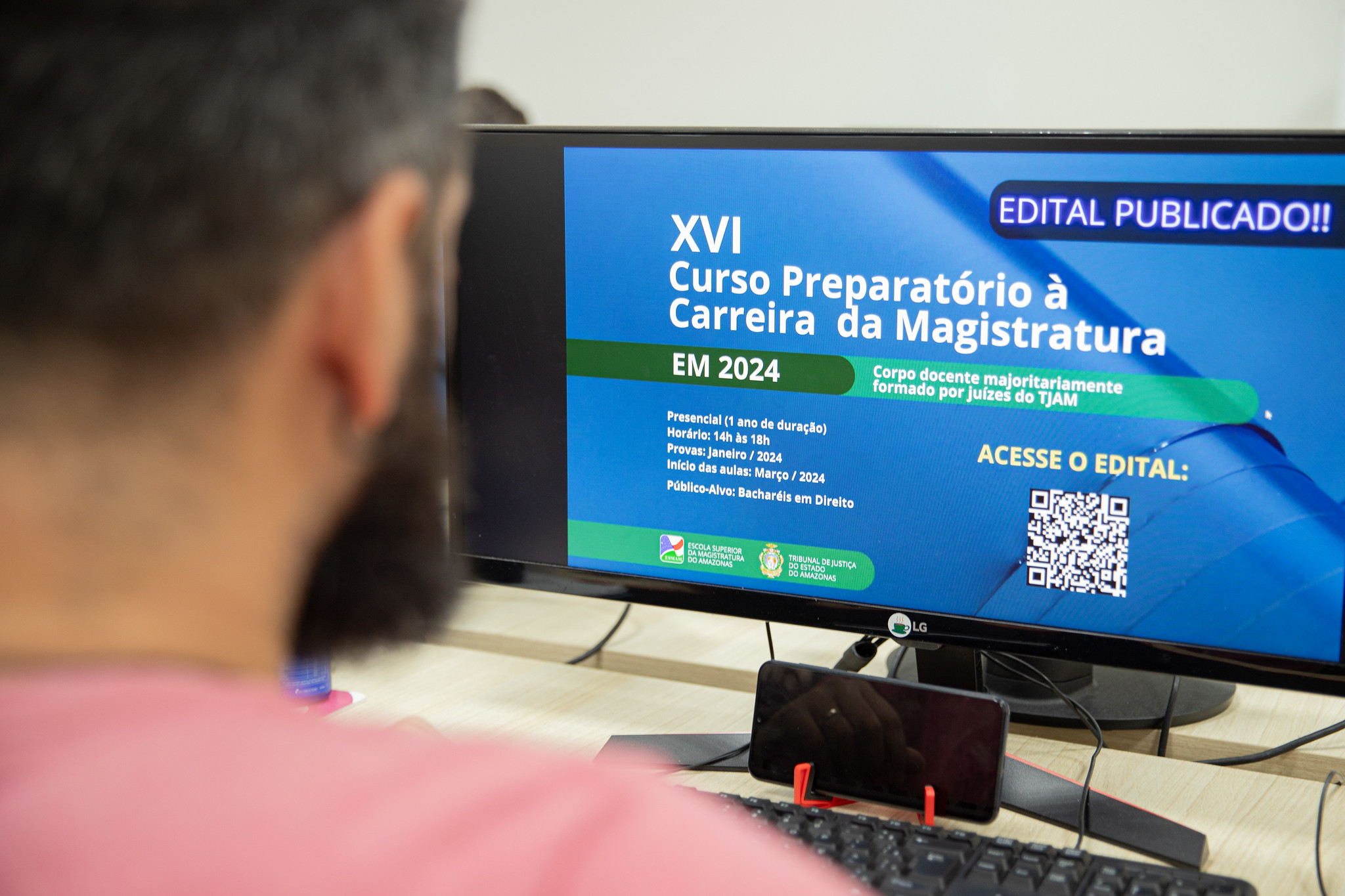 Lan&ccedil;ado pela Esmam e voltado para bachar&eacute;is em Direito com baixa renda, curso  preparat&oacute;rio &agrave; carreira da magistratura est&aacute; com inscri&ccedil;&otilde;es abertas - TJAM
