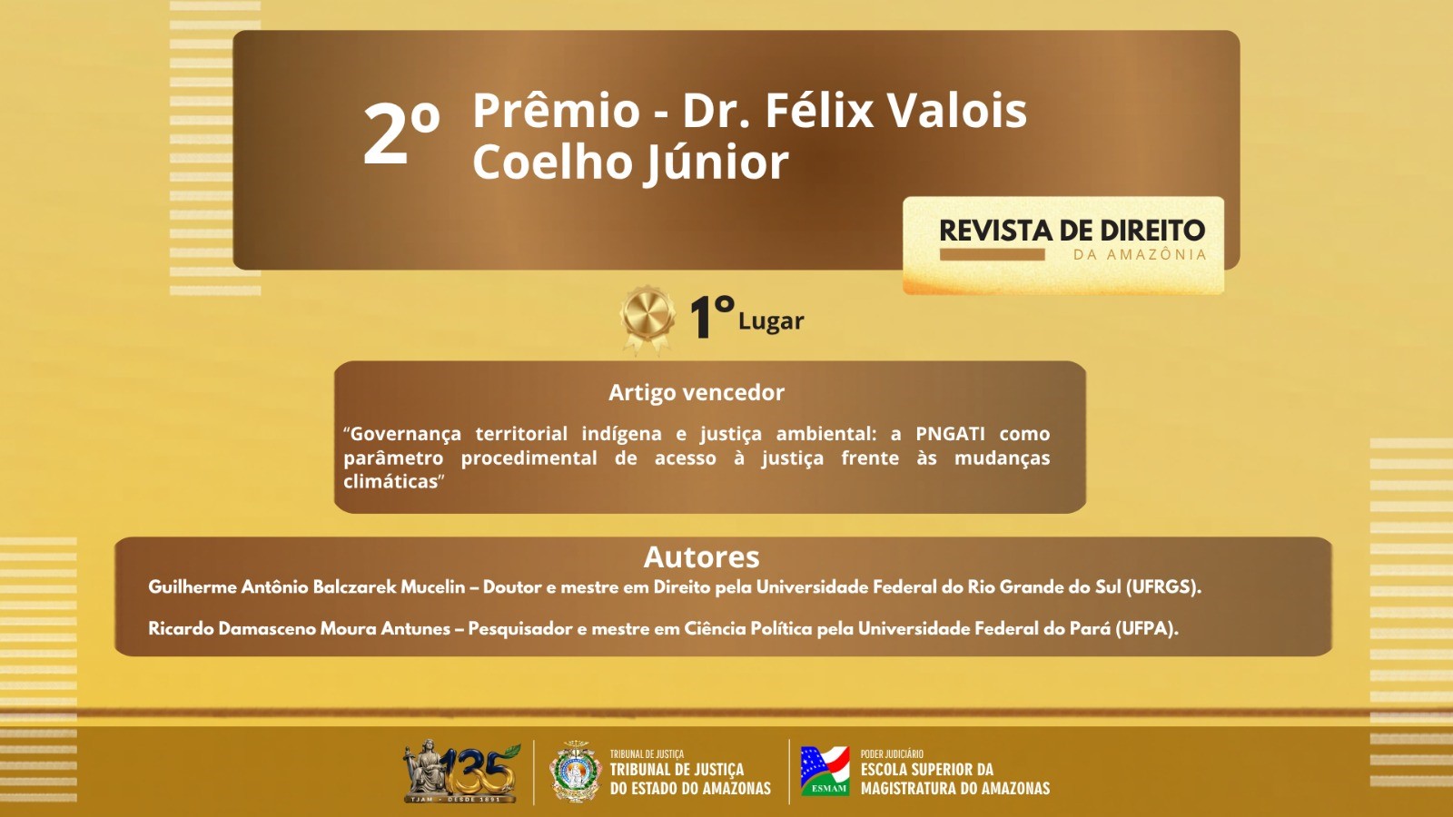 Esmam divulga resultado do 2º Prêmio da Revista de Direito da Amazônia – Dr. Félix Valois Coelho Júnior