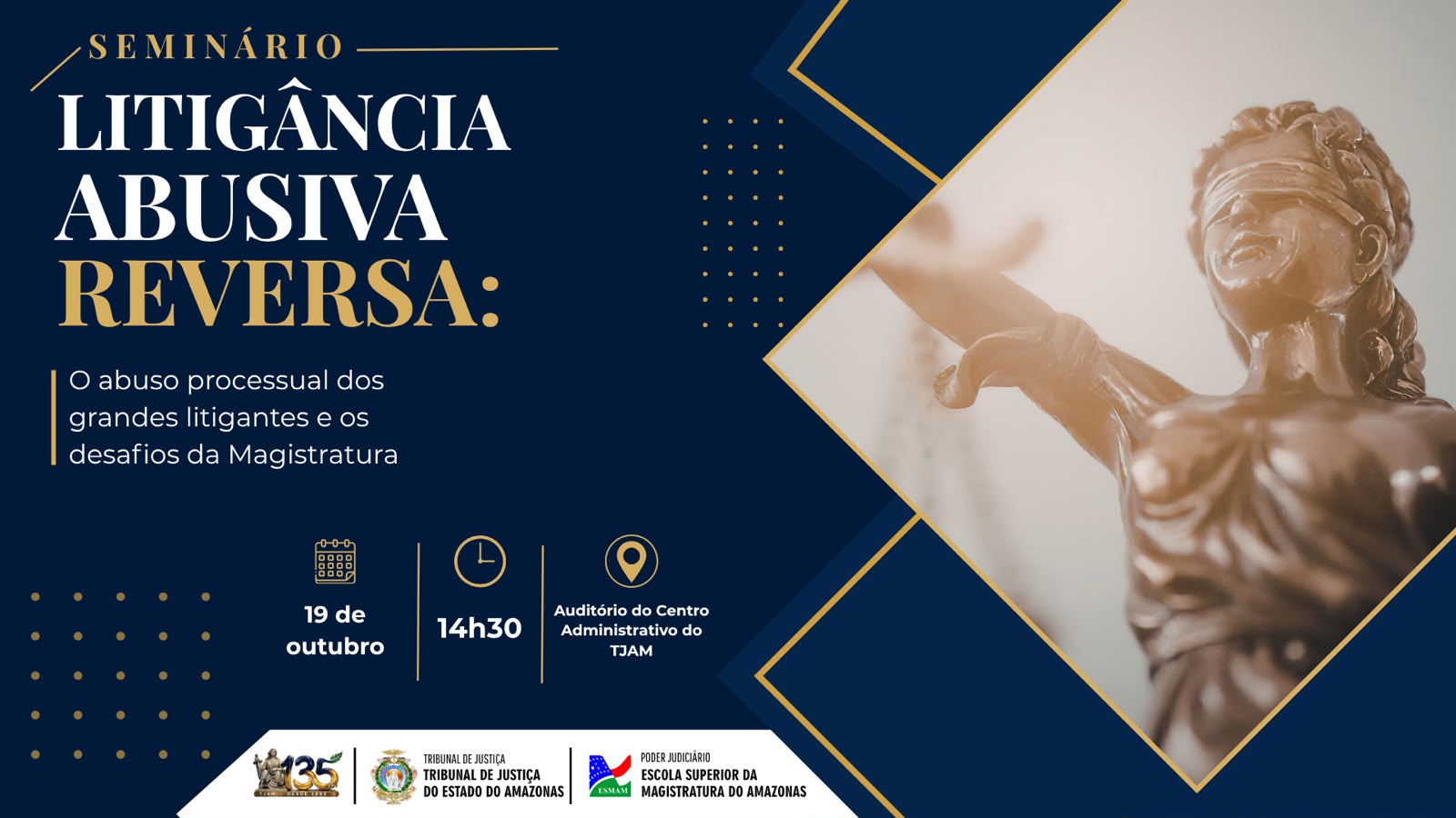  Esmam promoverá seminário “Litigância Abusiva Reversa: o Abuso Processual dos Grandes Litigantes e os Desafios da Magistratura