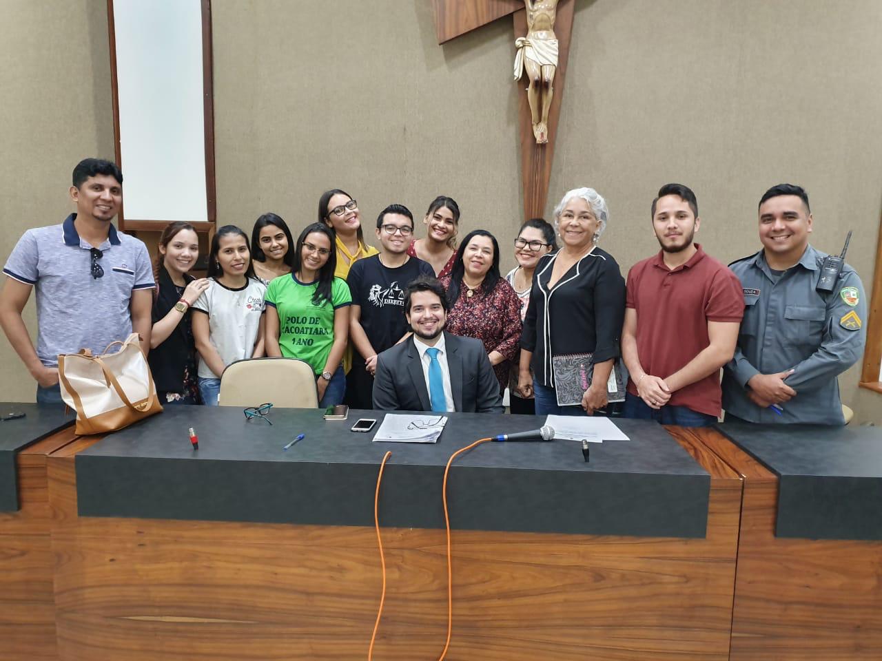 Juiz Saulo Goes e a equipe do Projeto de Remição de Pena por meio da Leitura