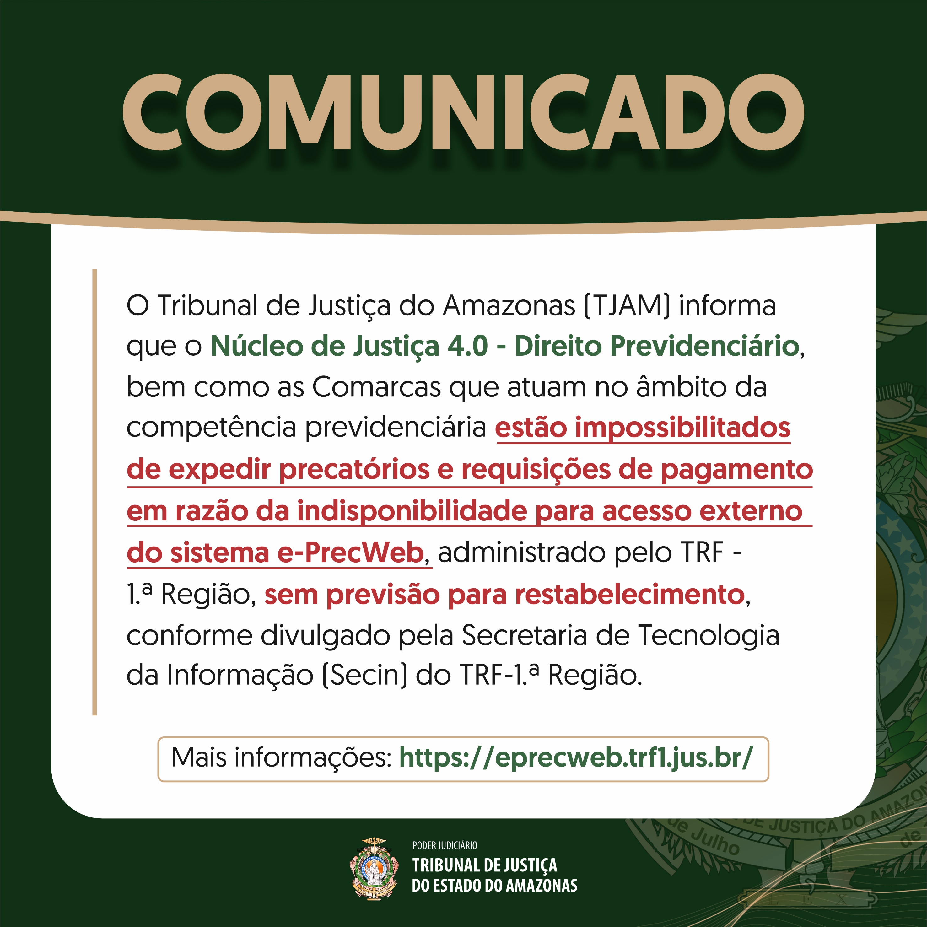 Núcleo de Justiça 4.0 - Direito Previdenciário