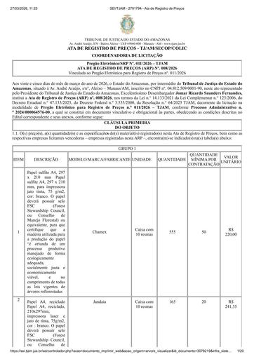 ARP 08/2026 PE 11/2026 - MATERIAL DE EXPEDIENTE