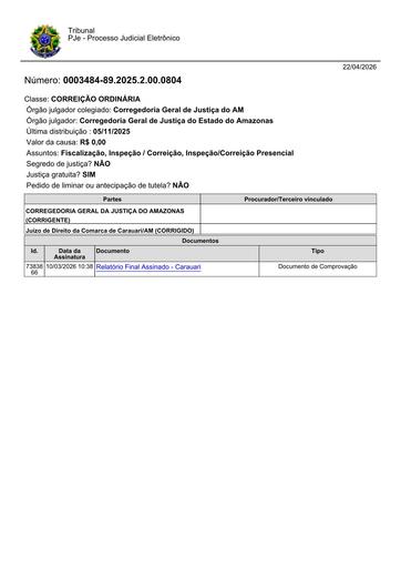 Relatório de Correição Vara Única da Comarca de Carauari - Assinado em 10.03.2026.pdf