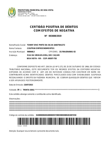 PREGÃO ELETRÔNICO Nº 021/2021 - DOCUMENTOS ENVIADOS EM DILIGÊNCIA 4 - TONNY ERIC