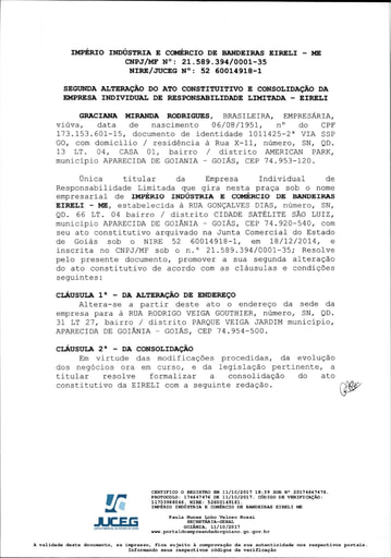 PREGÃO ELETRÔNICO Nº 002/2021 - HABILITAÇÃO - DOCUMENTOS COMPLEMENTARES - ITEM 7 - IMPERIO INDUSTRIA
