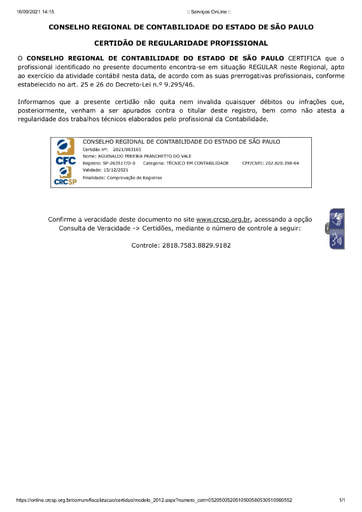 PREGÃO ELETRÔNICO Nº 041/2021 - HABILITAÇÃO - DOC. COMPLEMENTAR APÓS DILIGÊNCIA - EFIRE