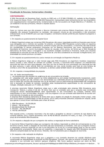 PREGÃO ELETRÔNICO Nº 020/2021 - CONTRARRAZÕES RECURSAIS - MÓDULO