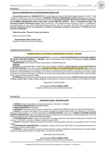 1ª APOSTILA (PUBLICAÇÃO) - CT Nº 001.2023 - FUNJEAM x SITELBRA SISTEMA DE TELECOMUNICAÇÕES DO BRASIL LTDA.pdf