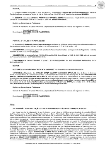 TOMADA DE PREÇOS Nº 005/2021 - ATA DA SESSÃO - DIVULGAÇÃO DO RESULTADO DAS ANÁLISES DE PROPOSTA (DJE)