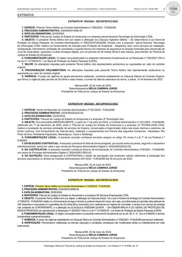 EXTRATO Nº 100.2024 (PUBLICAÇÃO) - 1º TERMO ADITIVO - CT Nº 039.2023 - FUNJEAM x 3N SERVICOS EMPRESARIAL LTDA.pdf