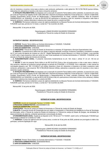 EXTRATO Nº 61.2026 (PUBLICAÇÃO DJE) ACORDO DE COOPERAÇÃO TÉCNICA Nº 21.2026 - TJAM x TRIBUNAL DE JUSTIÇA DO ESTADO DE SERGIPE.pdf