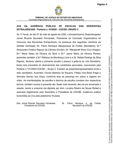 Ata Audiência de Escolha Grupo 3