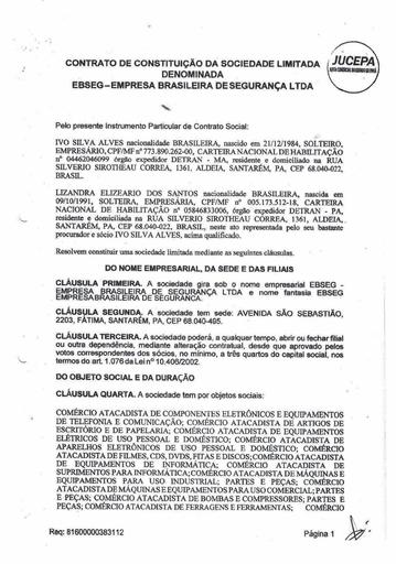 PREGÃO ELETRÔNICO Nº 060/2022 - HABILITAÇÃO - DOCUMENTOS COMPLEMENTARES - ITEM 1 - EBSEG