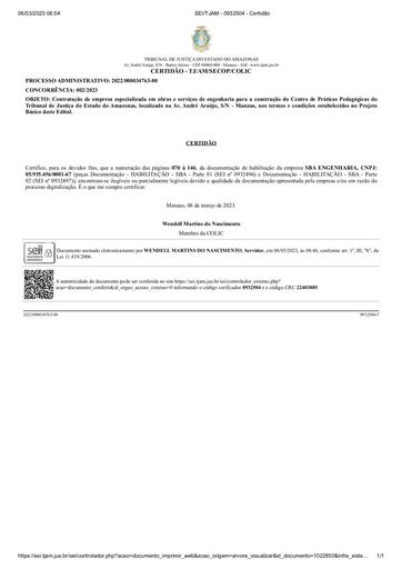 CONCORRÊNCIA Nº 002/2023 - CERTIDÃO - COLIC