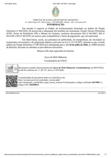PREGÃO ELETRÔNICO Nº 049/2026 - 2º EDITAL DE LICITAÇÃO