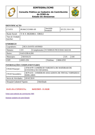 PREGÃO ELETRÔNICO Nº 027/2021 - DOCS. RETIRADOS SICAF E SITES - THS - ITEM 2