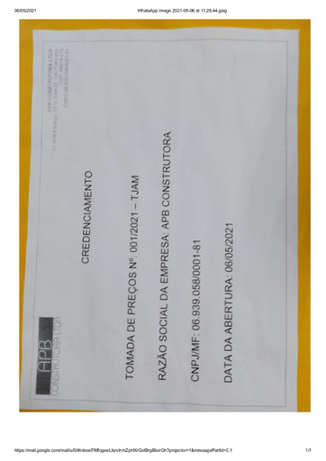 TOMADA DE PREÇOS Nº 001/2021 - DECLARAÇÕES -  APB