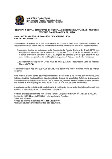 PREGÃO ELETRÔNICO Nº 51/2021 - DOCUMENTAÇÃO SICOLI - ITEM 2 - SITES E SICAF