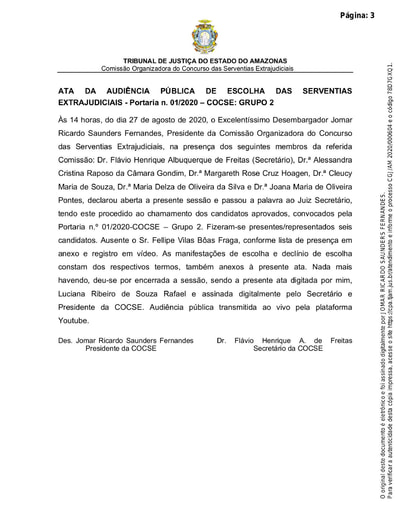 Ata Audiência de Escolha Grupo 2