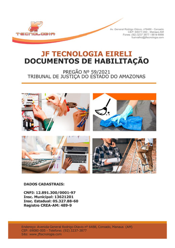 PREGÃO ELETRÔNICO Nº 59/2021 - HABILITAÇÃO - DOCUMENTOS COMPLEMENTARES - JF