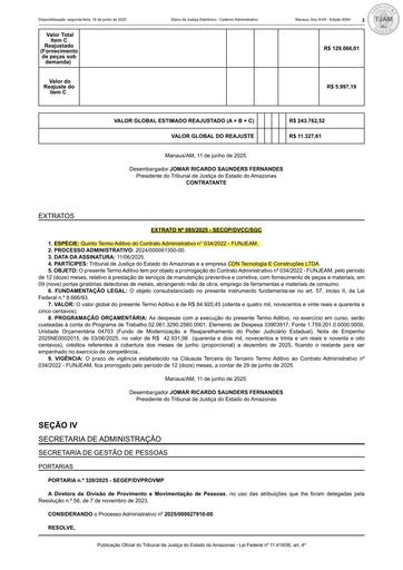 EXTRATO Nº 085.2025 (PUBLICAÇÃO)  - 5º TERMO ADITIVO - CT Nº 034.2022 - FUNJEAM X CND TECNOLOGIA E CONSTRUÇÕES LTDA.pdf