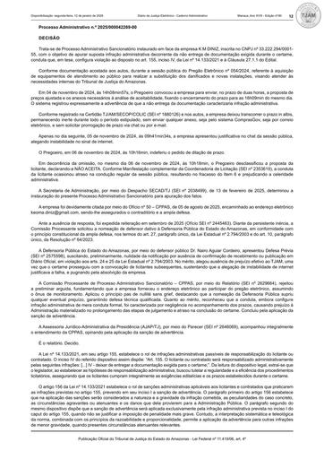 PAR PE 054/2024 - K M DINIZ LTDA