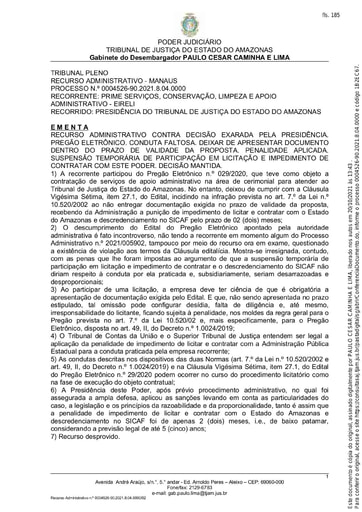 PRIME SERVIÇOS CONSERVAÇÃO LIMPEZA E APOIO ADMINISTRATIVO