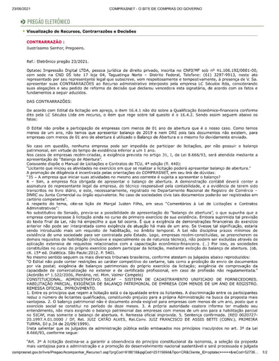 PREGÃO ELETRÔNICO Nº 023/2021 - CONTRARRAZÕES - OPTATEC - ITEM 69